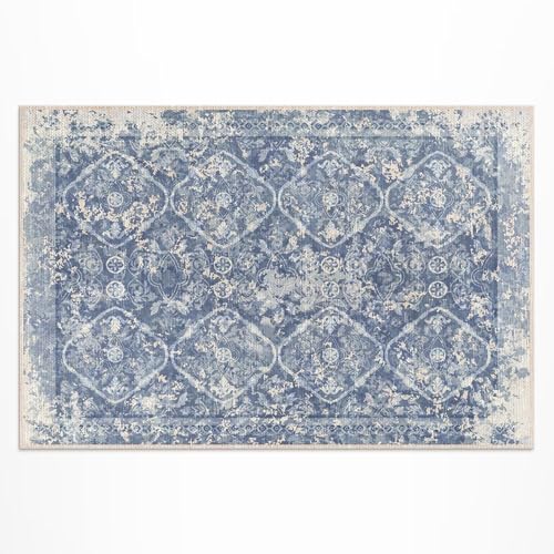 Tapis d'extérieur balcon terrasse jardin imperméable PVC rectangle 60x90 cm - 2