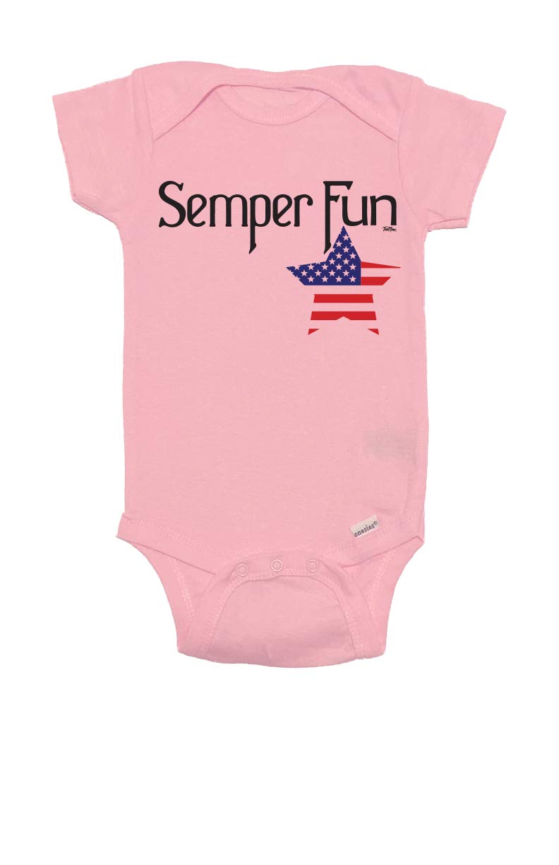 TeeNow - Semper Fun - Military Inspired Baby Infant Bodysuit - Boy/Girl