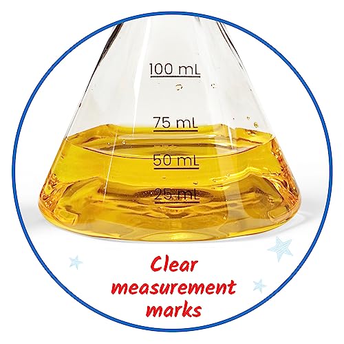 Hand2Mind Starter Science Measuring Flask Set - Plastic Beakers, Measuring Toys, Kids Chemistry Set, Educational Science Kits, Classroom Science Supplies by hand2mind - Image 3