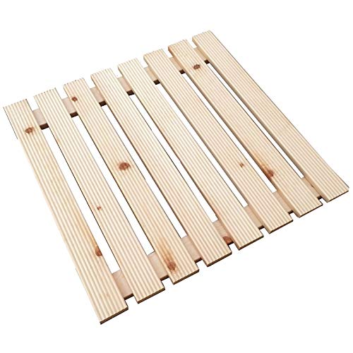 Castelmerlino Pedana Doccia 58X58 In Legno Di Pino C.M. Per Piatto Doccia 80X80