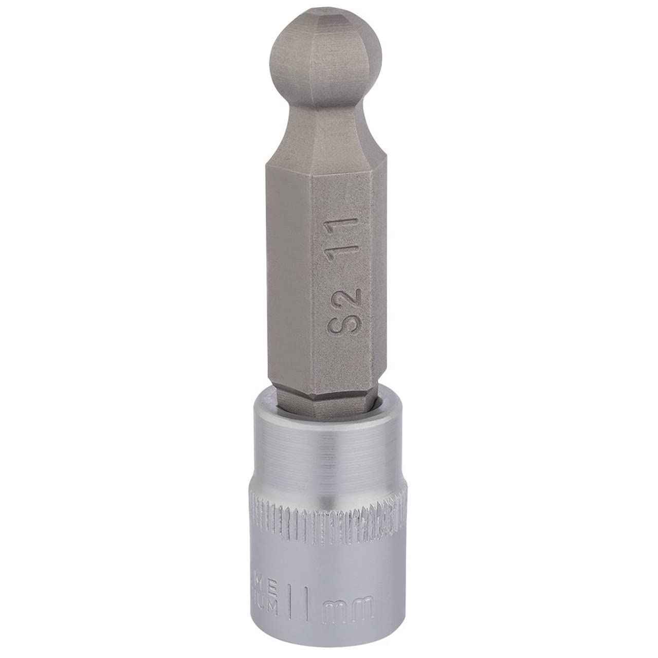 Draper 16294 3/8 Inch Square Drive Hexagonal Ball End Socket Bits, 11mm