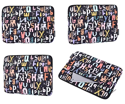 Funda para laptop de 14 pulgadas con dos bolsillos y diseño multicolor 5