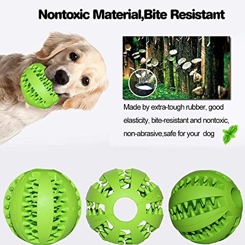 HotsUAE Dog Toy Ball, Nontoxic Bite Resistant Ball for Pet Dogs Puppy Cat, Food Treat Feeder Chew Tooth Cleaning Exercise Game IQ Training 7CM,(Pack of 1), Assorted