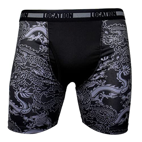 Boxeadores para hombre de localización 3 unidades de pantalones cortos deportivos más largos de pierna para adultos, Contender 3, M