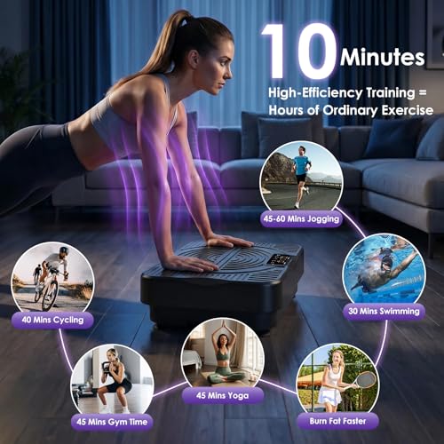 Image of Homesy Vibration Plate Exercise Machine for Lymphatic Drainage & Fitness
