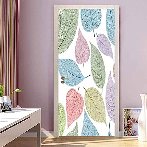 Stickers Porte 3D Muraux Auto-Adhésif Porte Autocollants - Feuilles De