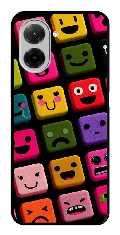 TUKON | Compatible for Poco C71 Mobile Phone Back Cover case for Metal | for Boys Girls |Roblox Faces Design Printed Soft Rubber Sides with Camera Protection Toy Review India (Iknoor World )