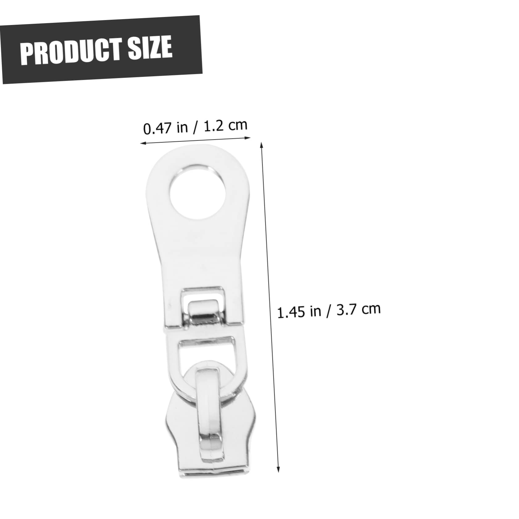SHINEOFI 30piezas Tiradores De Metálicos Para Ropa y Accesorios De Equipaje Kit De Reparación De Para y Mochilas Instalación y