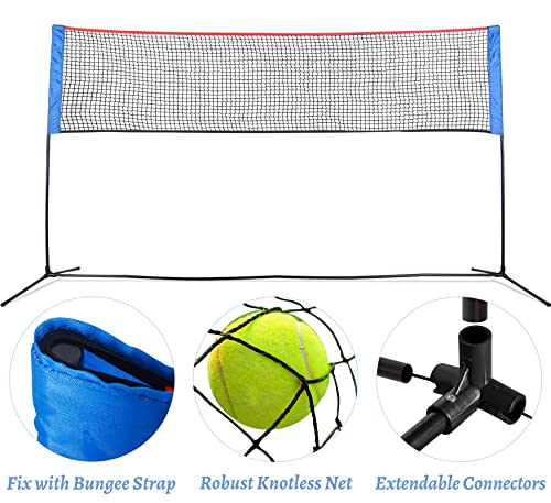 Portable Tennis Net, Volleyball Net, Pickleball Set, Soccer Net, Badminton Set For Backyard, Indoor Outdoor Backyard Game, Kids Tennis Set With Balls, Volleyball Soccer Training Equipment #TOP1