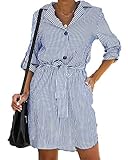 ✿Lieferumfang: 1×Gestreiften Damen Kleider.