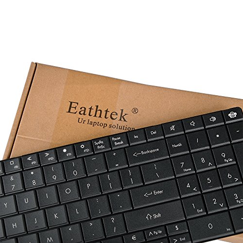 Eathtek Replacement Keyboard for Gateway NE56 NE56R41u NE56R42u NE56R43u NE56R45u NE56R31U NE56R34U NE56 NE56R10u NE56R11u NE56R14u NE51B NE56R NE56R27U NE71B Series Black US Layout - Thumbnail 3