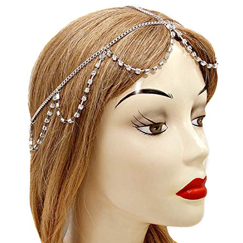 Fashband Strass Testa Catena Boho Fascia Vintage
