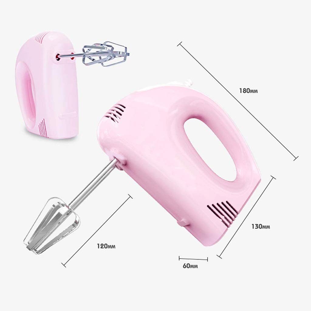 Frusta Rosa, frullino per Le Uova Elettrico a Mano Frusta frullatore per Panna velocità Strumenti per Torte da Forno per sbattere l'uovo
