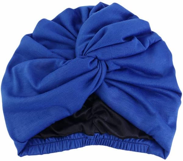Miniatura 5 de YYAOJHAO Turbantes para mujer, con forro de satén, preatado, con nudo para dormir, gorro de quimioterapia, gorros para la cabeza