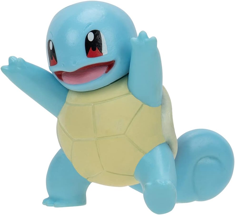 Bandai - Pokémon - Pack of 6 Pokémon figures - Wave 3 - Pikachu, Squirt, Charmander, Bulbasic, Mimiqui, Toxizap - Pokemon Figures 5 cm - Toy for Children 4 years and above JW2684