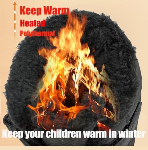 Barefoot Shoes for Children Winter Waterproof, Warm, Non-slip, Wide-toe, Snow Boots, Winter Hiking Shoes for Boys and Girls 5