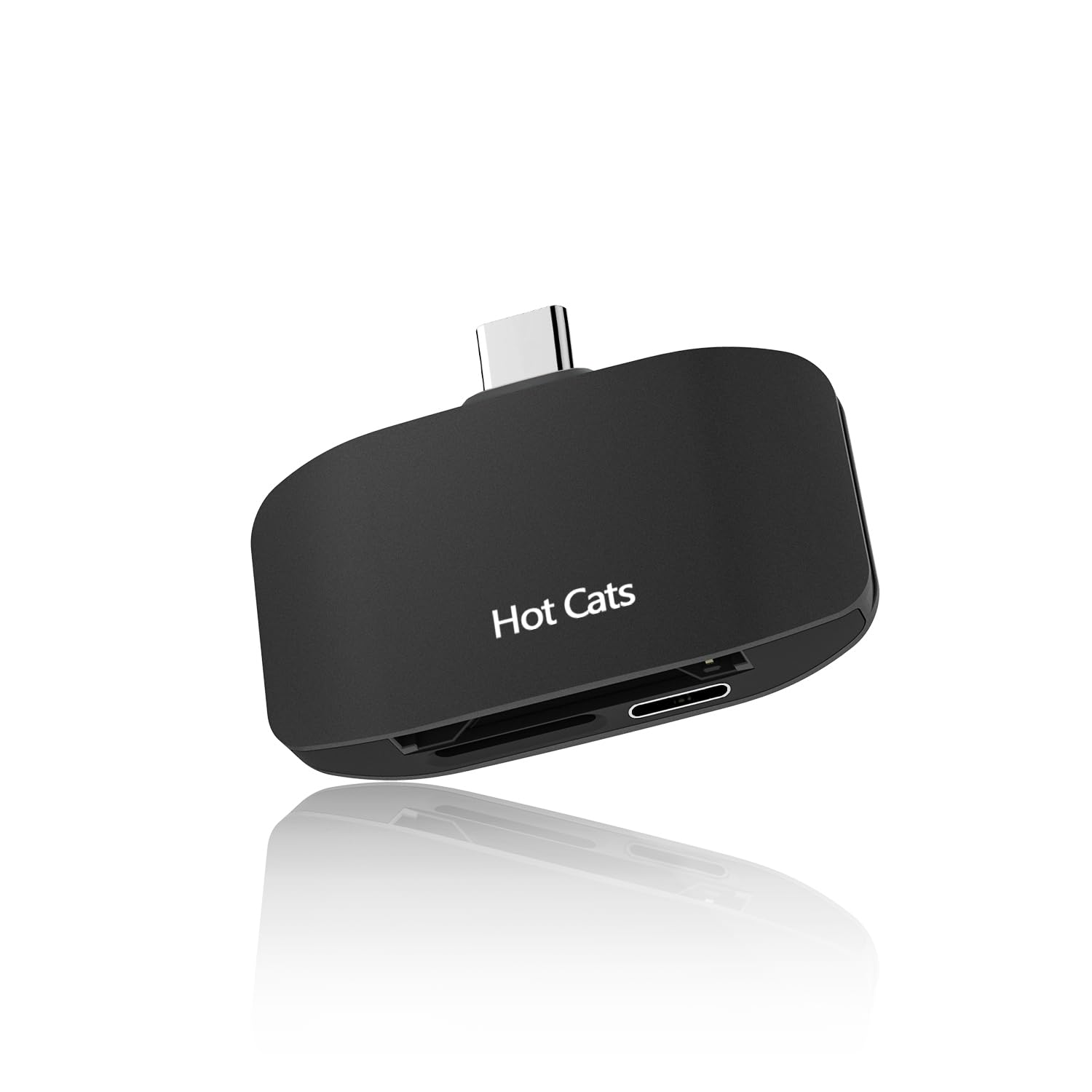 NEW TF/SD mini Card Reader Compact Aluminum OTG Adapter for iPhone iPad,pocket3/4 Type-C Memory Card Reader, Digital Camera Adapter to iPhone/MacBook Plug & Play Camera Accessories Black-image-8