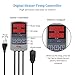 hygger Pinpoint Saltwater Aquarium Heater with Digital Thermostat IC Temp Controller, Titanium Tube Submersible Fish Tank Heater for Coral Reef 200 Watt