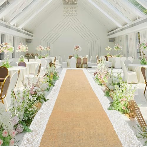 Fuyite 231 Burlap Aisle Runner For Wedding Ceremony thumb #6