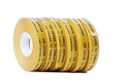WOD ATG-7502 General Purpose ATG Tape, Adhesive Transfer Tape Glider Refill Rolls Clear Adhesive on Gold Liner (Acid Free and Available in Multiple Sizes): 1/2 in. wide x 36 yds. (Pack of 6)