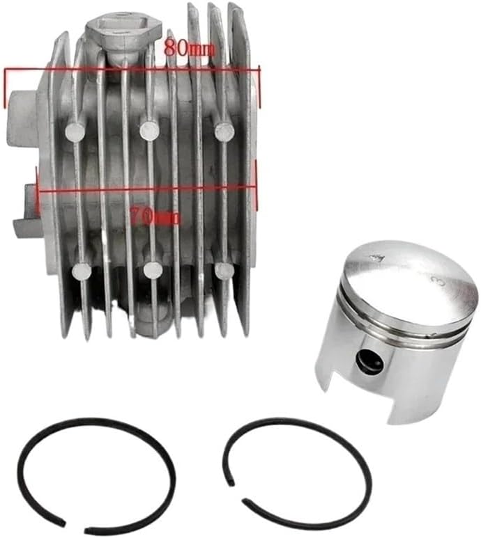 80cc Engine Motor Cylinder Piston Pin Set Fit For Motorized Bicycles Bike Motorcycle Engine Kit 45mm Moto Enginee Replacement