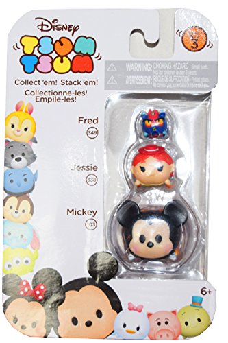 Disney Tsum Tsum Series 3 Fred, Jessie & Mickey 1 Minifigure 3-Pack #349, 338 & 103