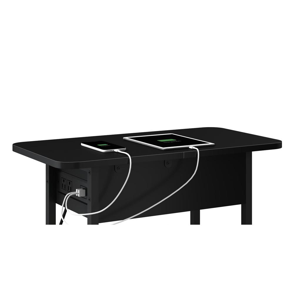 Amazon.com: LIDYUK End Table with Charging Station, Flip Top Side