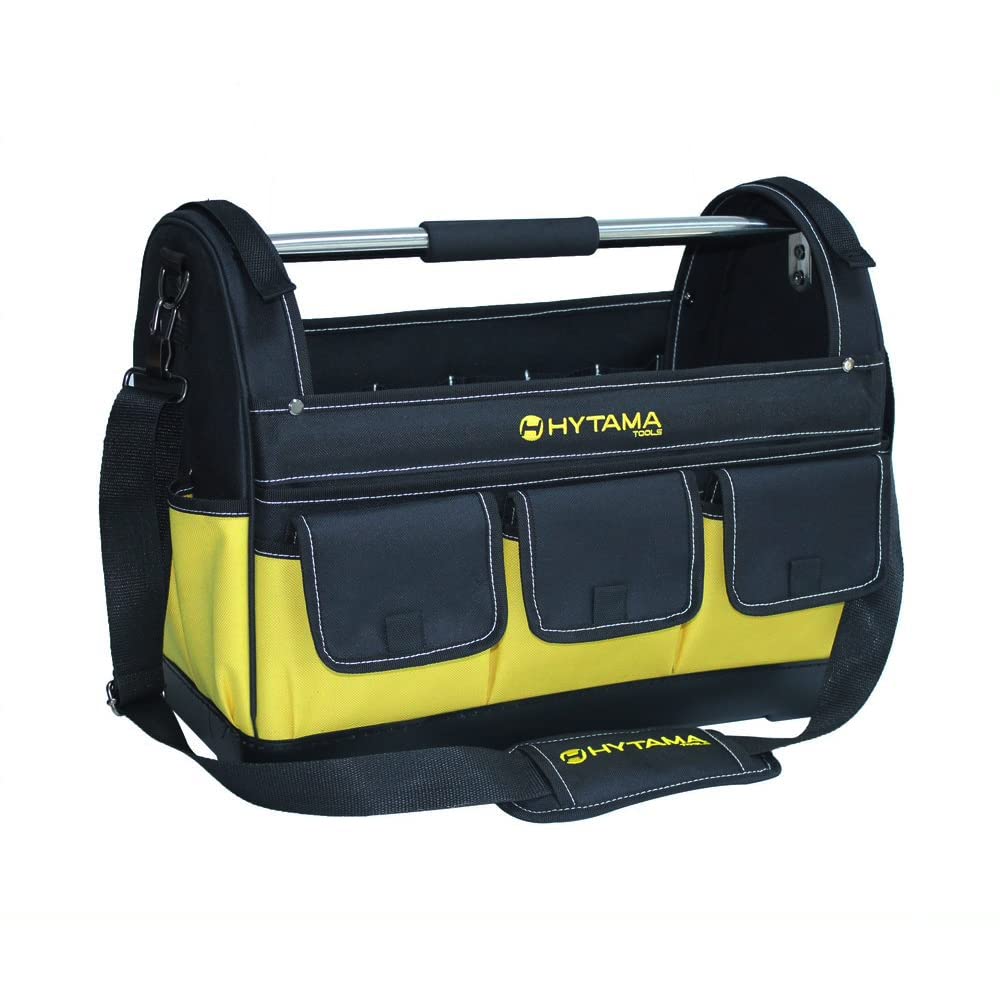 HYTAMA TOOLS Bolsa de herramientas - 45 x 23 x 35 cm, incluye correa de asa con asa mochila para herramientas, caja de herramientas