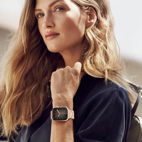Image of Metal Band Compatible with Apple Watch Bands for Men 49mm 46mm 45mm 44mm 42mm 41mm 40mm 38mm, Stainless Steel iWatch Bands for Apple Watch Ultra 3 2 1 /Series 11 10 9 8 7 6 5 4 SE