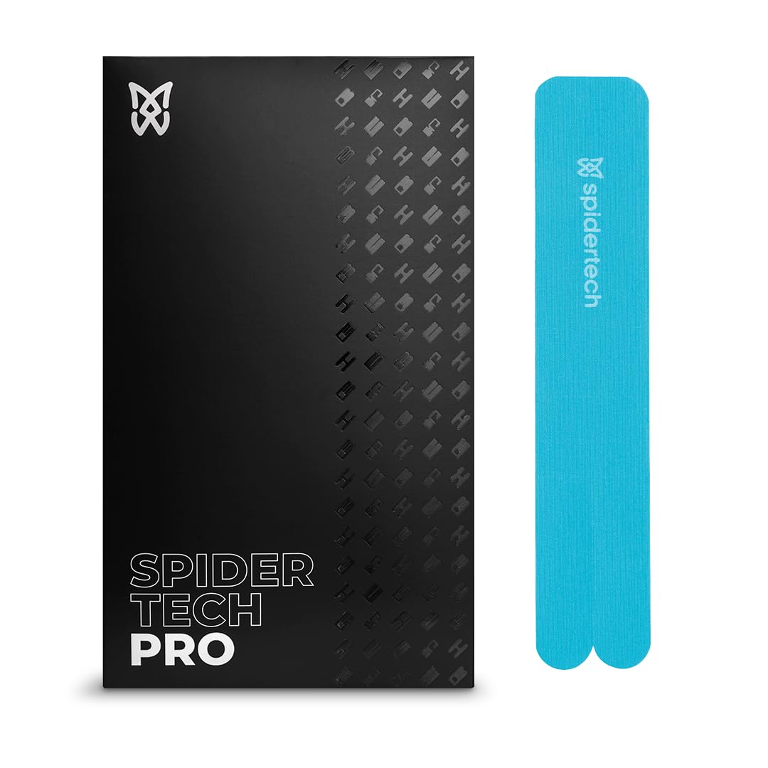 Spidertech Hip Pro-Cut - Cinta de kinesiología (4 unidades), color azul