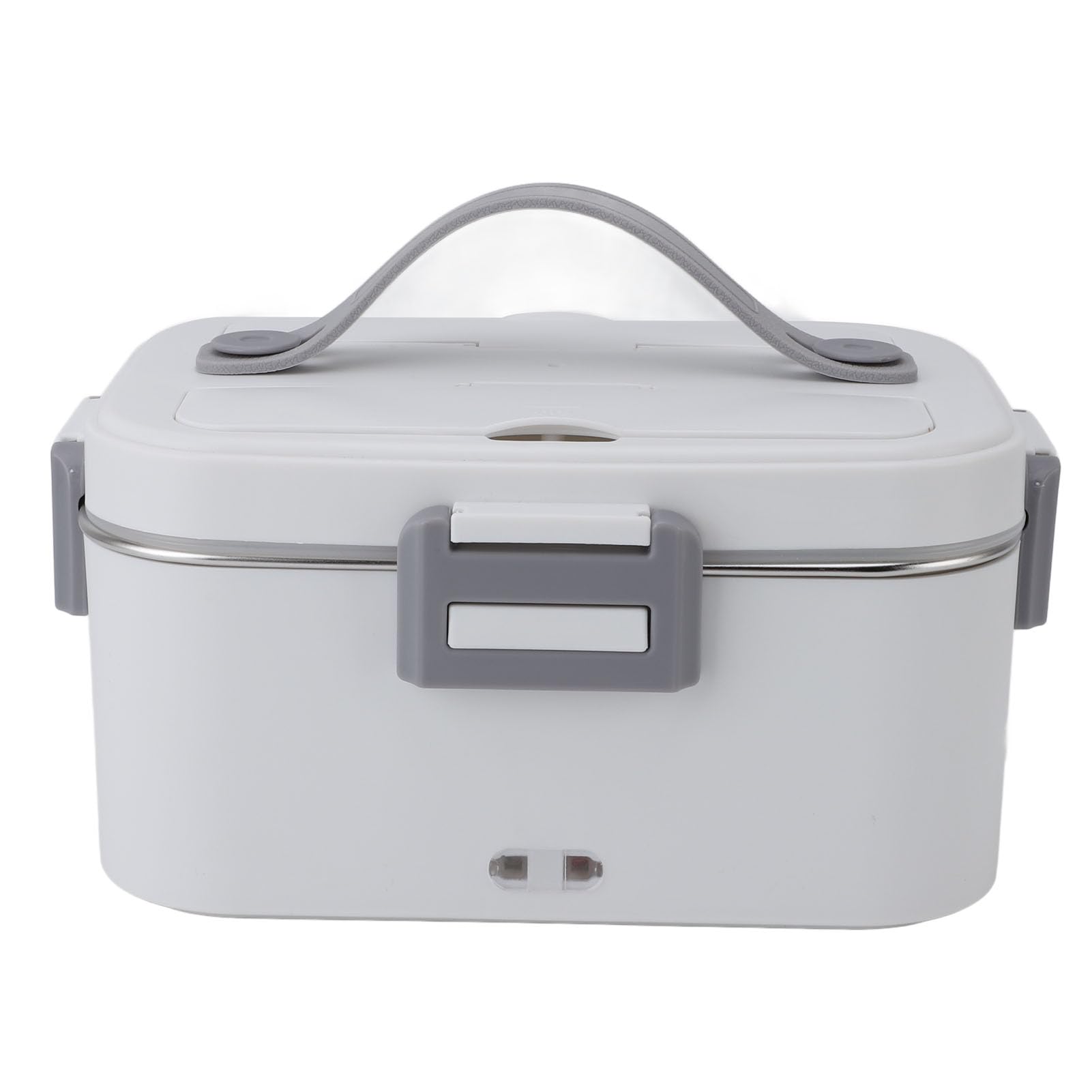 Lunch Box Elettrico 1.8L 80W Scaldavivande in Acciaio Inossidabile SUS304 BPA Free Lunch Box Autoriscaldante con Funzioni di Ebollizione a Vapore, Senza Riempimento (Spina europea)