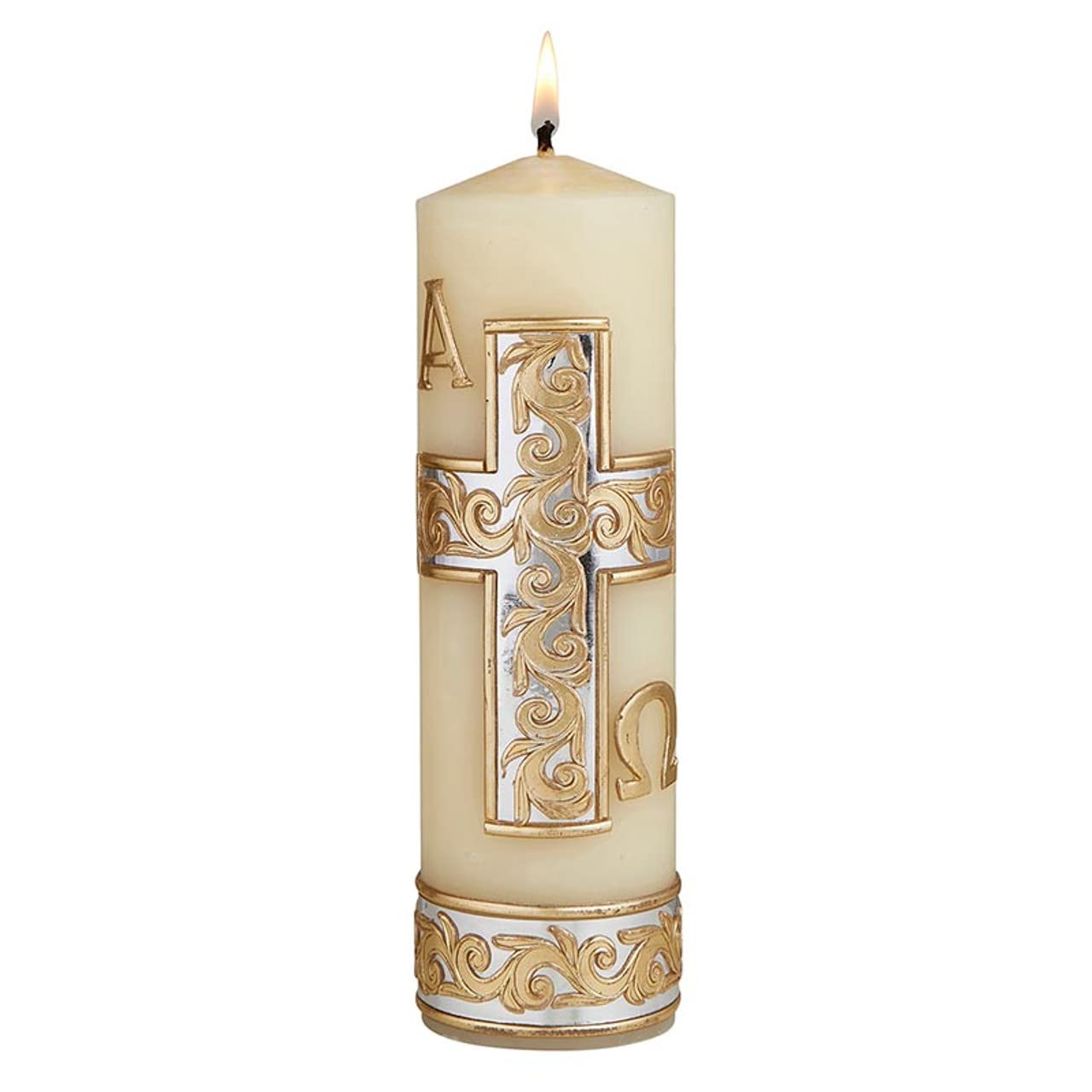 Trinity Church Supply Family Prayer Candle Tree of Life Dripless Clean Burning Smokeless Dinner Candles, 2-1/2 Inch x 8 Inch, Pack of 2