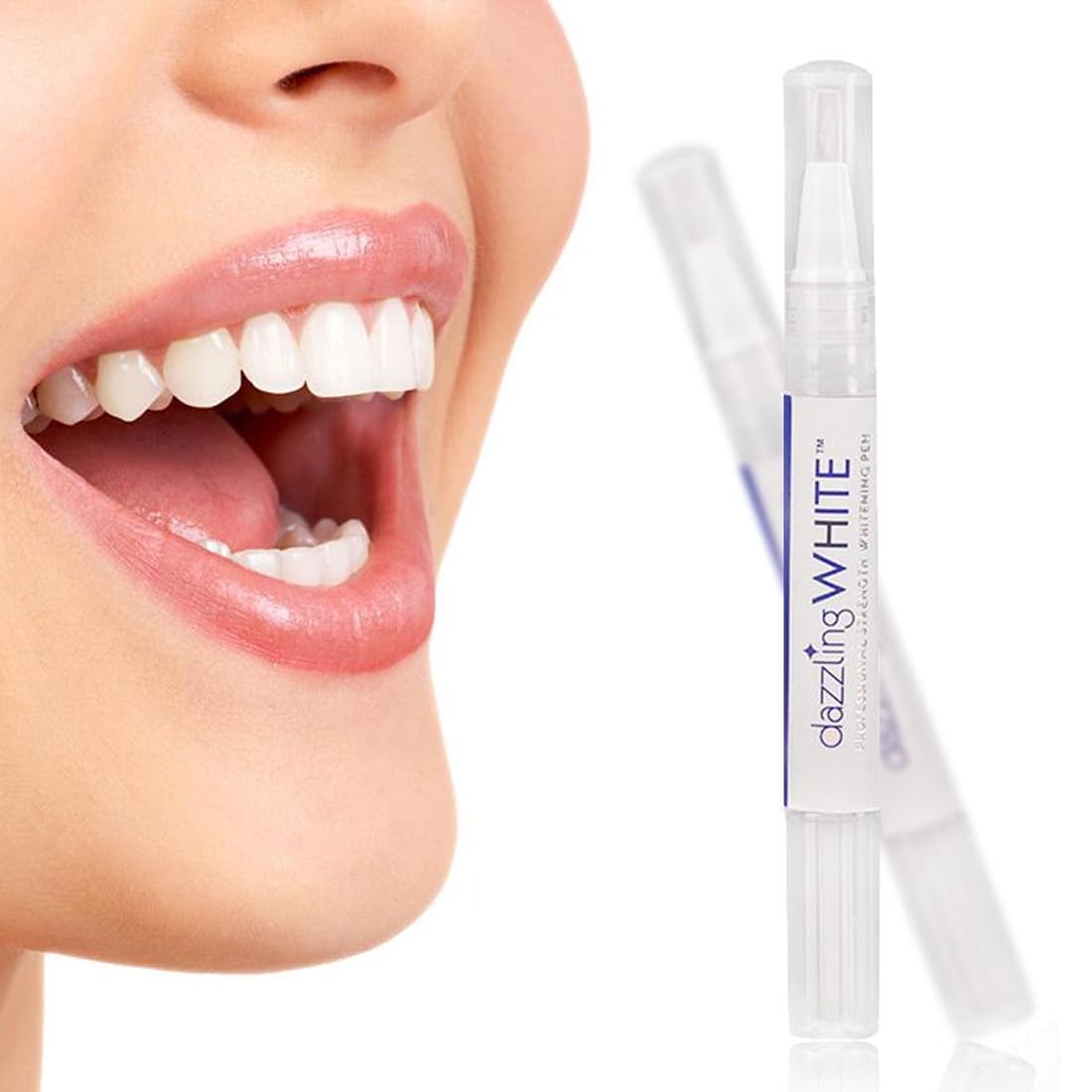 2 Pezzi Penna Sbiancante Denti, Penna Sbiancante per Denti, Sbiancamento rapido&Efficacia, delicato e paradenti per Denti Bianchi, Rimuove le Macchie Dentali