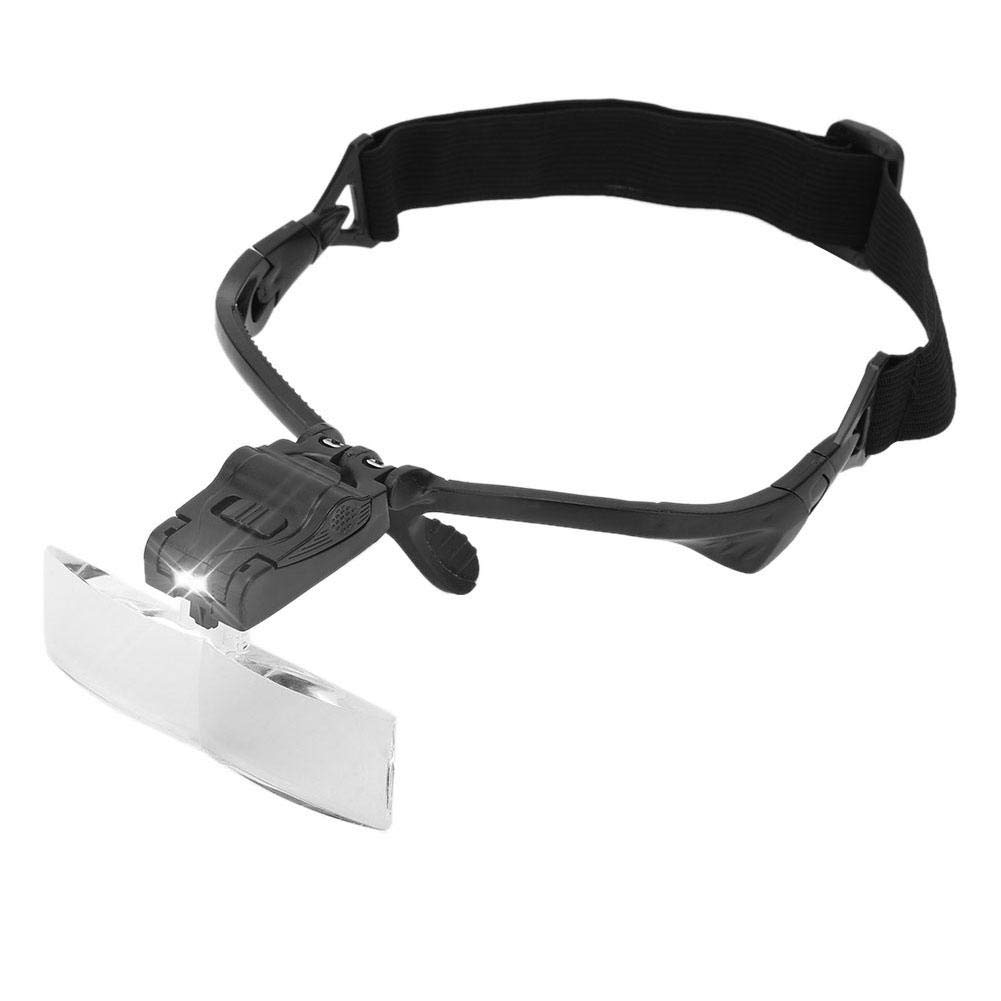 Occhiali Ingrandimento Con Luce LED, Lente D'ingrandimento Da Gioielliere, Lente D'ingrandimento per Fascia per Capelli Con Lampada a LED a 5 Lenti, Lente D'ingrandimento Da Orologiaio