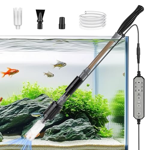 Electric Aquarium Gravel Cleaner with Adjustable Flow