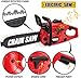 Toy Chainsaw for Kids, Power Construction Tool Electric Chainsaw Pretend Play Set with Pull Cord, Rotating Chain and Realistic Sounds