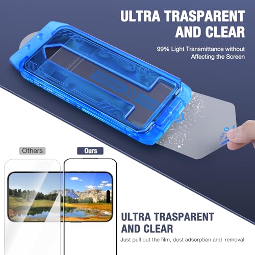 Image of 2-Pack Screen Protector for iPhone 11 Pro Max and iPhone XS Max 6.5-Inch, 9H Tempered Glass, High Definition Clear, Full Coverage, Anti-Fingerprint, Auto Dust-Elimination, No Bubble, Easy Installation
