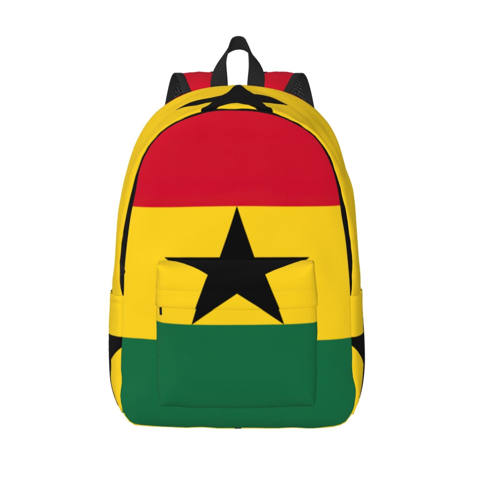 Mochila de mano para laptop con compartimentos y diseño de Ghana 8