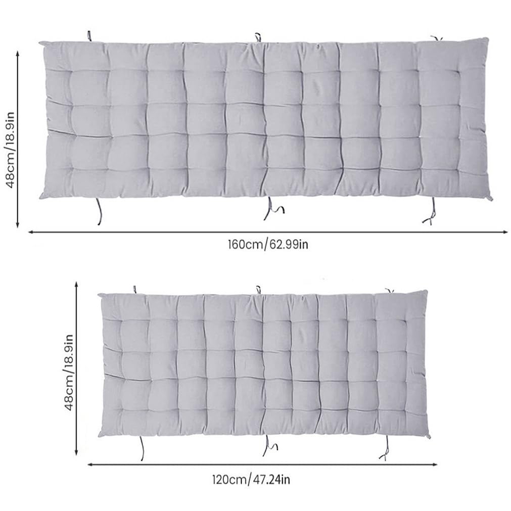 Cuscino per panca in cotone spesso, 8 cm, caldo, per casa, giardino, altalena, lungo, patio, 40 x 110 cm, verde, cuscino per panca da esterno per comfort e stile
