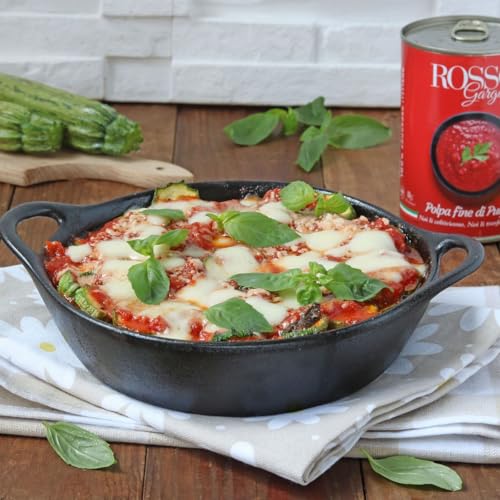 Parmigiana di zucchine veloce in padella con provola filante