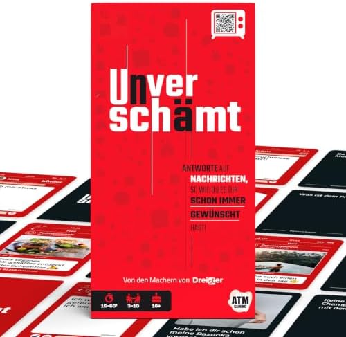 Dreister UNVERSCHÄMT Gesellschaftsspiele für Erwachsene - Designed in Deutschland - Kartenspiel mit 480 Karten - Lustige Spiele für Erwachsene - Geschenkidee für Weihnachten und Si