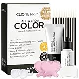 Korean Eye Brow Color Kit - Eye Lash Color Kit Brow Color for Eyebrows Lash Color Black