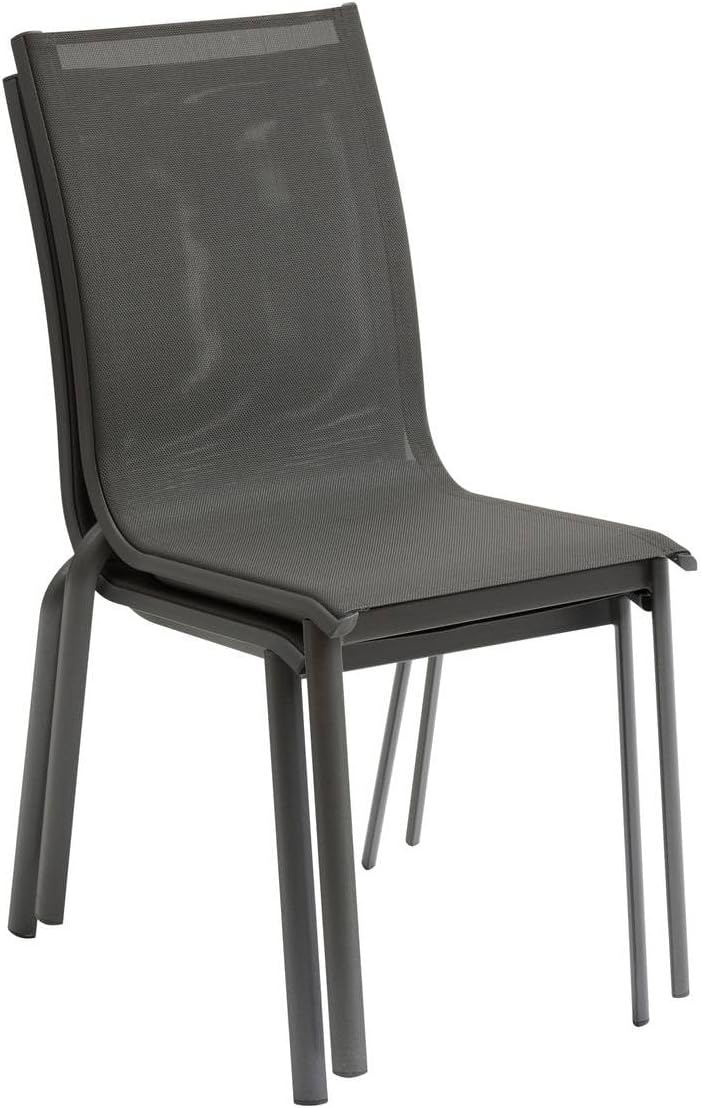 Hespéride Axant Stackable Garden Chair Anthracite and Graph