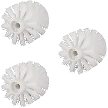 Toilet Bowl Brush Head Toilet Brush Replacement Head Sturdy Stiff Bristles Toilet Brush for Bathroom Toilet Elegant - White 3Pcs, toilet brush replacement, Standard