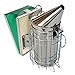 Stainless Steel 11-inch Bee Smoker for Beekeeping with Heat Shield, Green Bellow, Extra Thick Smoking Plate and Heavy Duty Features