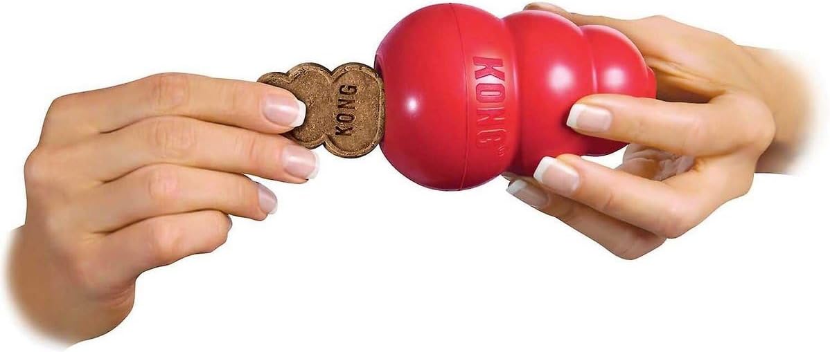 KONG Classic Dog Toy, Large Snacks Peanut Butter Snacks Large Dog Treats 11 Ounces, Combo Bundle