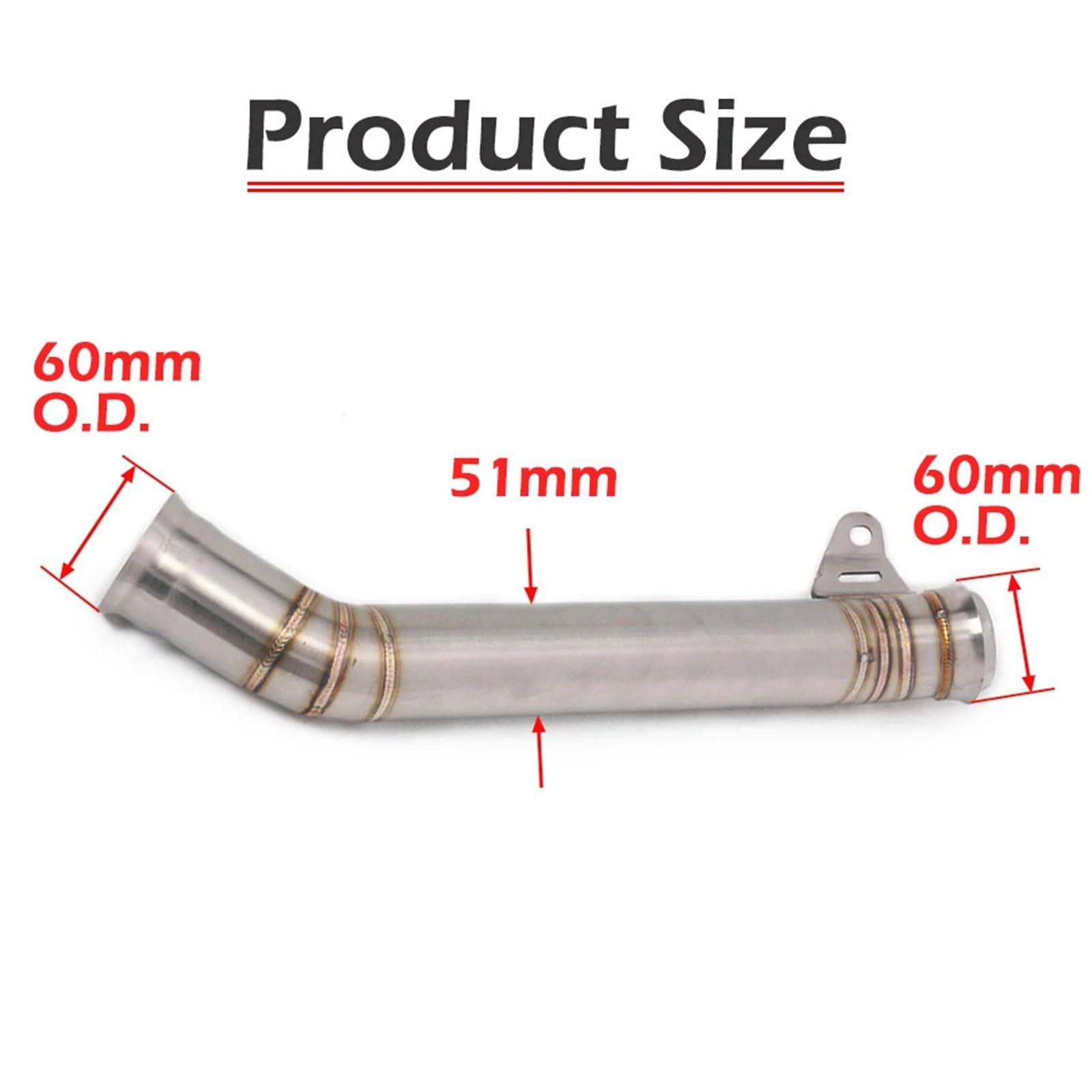 końcówka wydechu Rura środkowa motocyklowa rura typu slip-on wydechowa łącząca do KTM DUKE 690 2012-2017 2013 2014 2015 2016 układ wydechowy samochodowy