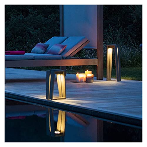 Lampe solaire d'extérieur LED au design minimaliste pour table et jardin