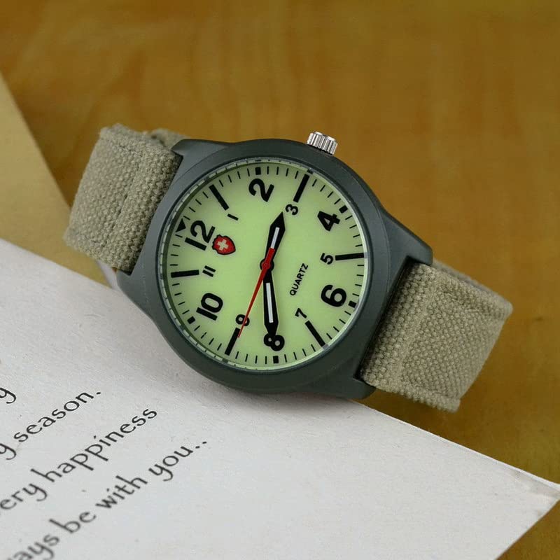 Image of Gosasa Unisex Military Watches Sport Textile Nylon Strap Stylish Men Watch Luminous Fashion Watches Analog Display Quartz Waterproof Casual Wristwatch