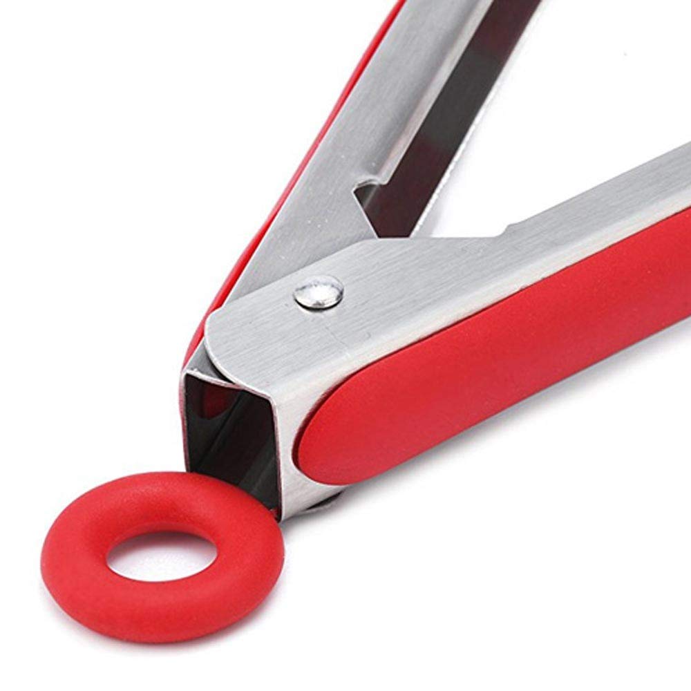 RajoNN Pinzas de Silicona para Barbacoa, Pinzas para Servir Ensalada, Pinzas de Cocina antiadherentes para Barbacoa y Barbacoa